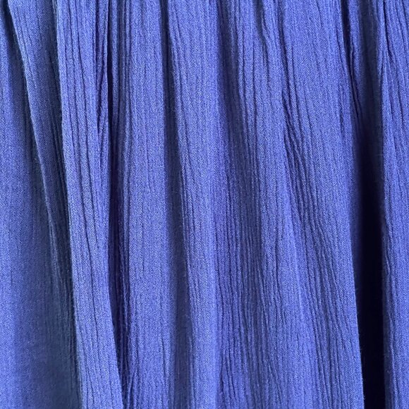 Hayden | Midnight Blue Chiffon Lace Mini Dress | M - Picture 7 of 8